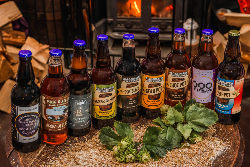 Line up of the breweries bottled range