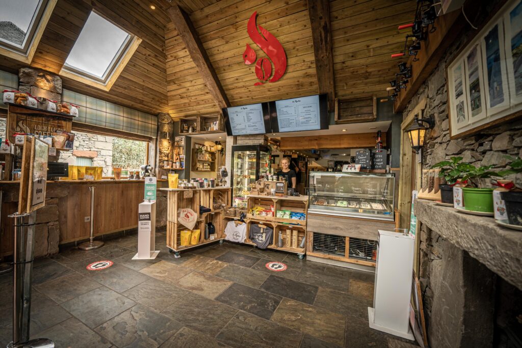 coffee shop wooden interior
