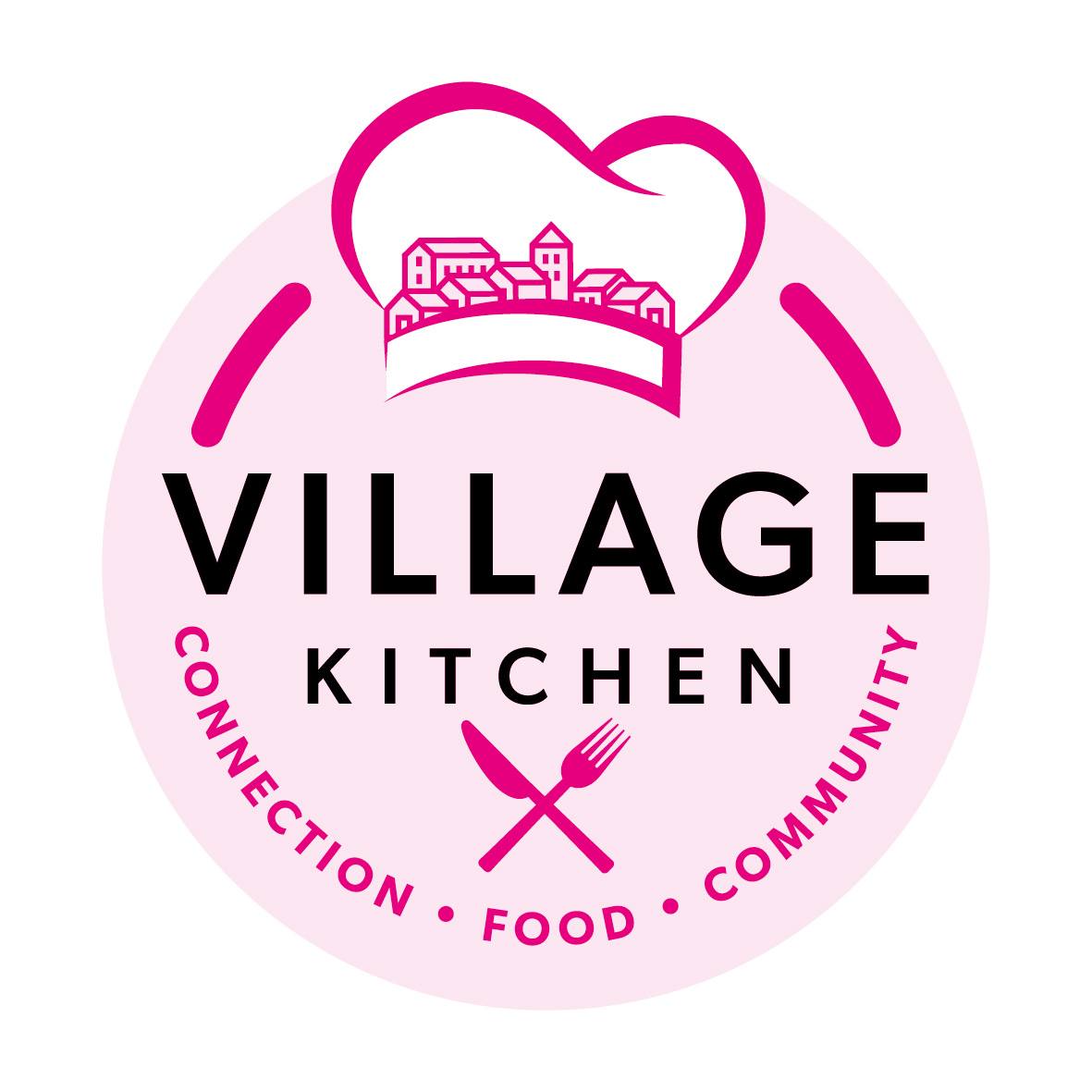 village kitchen chef hat logo