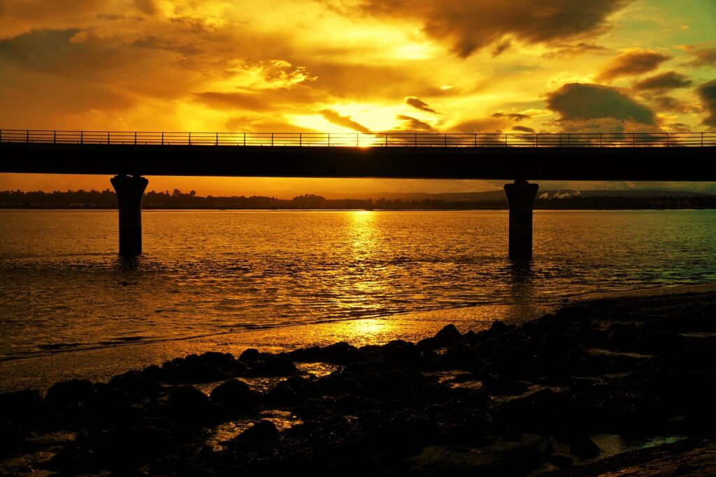 Clackmannanshire Bridge at Sunset