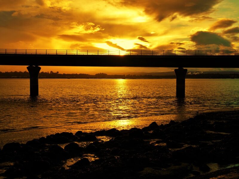 Clackmannanshire Bridge at Sunset