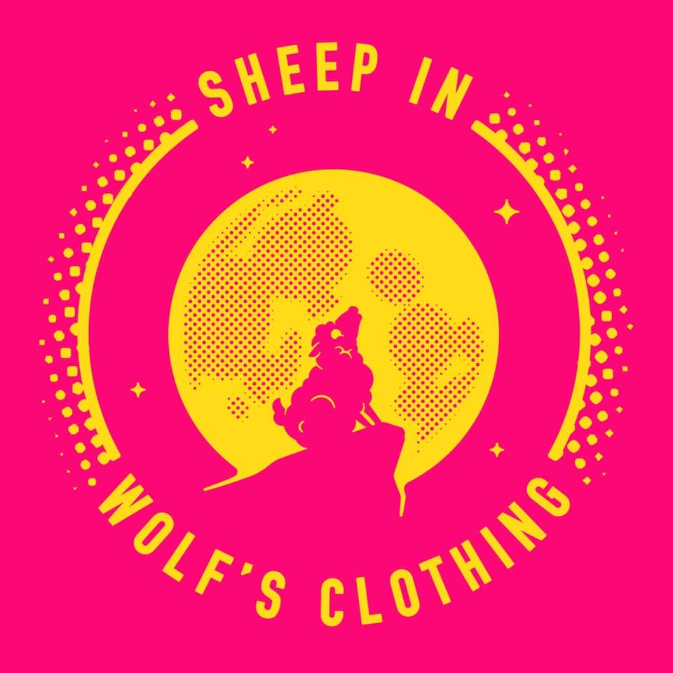 Moon and sheep/wolf howling