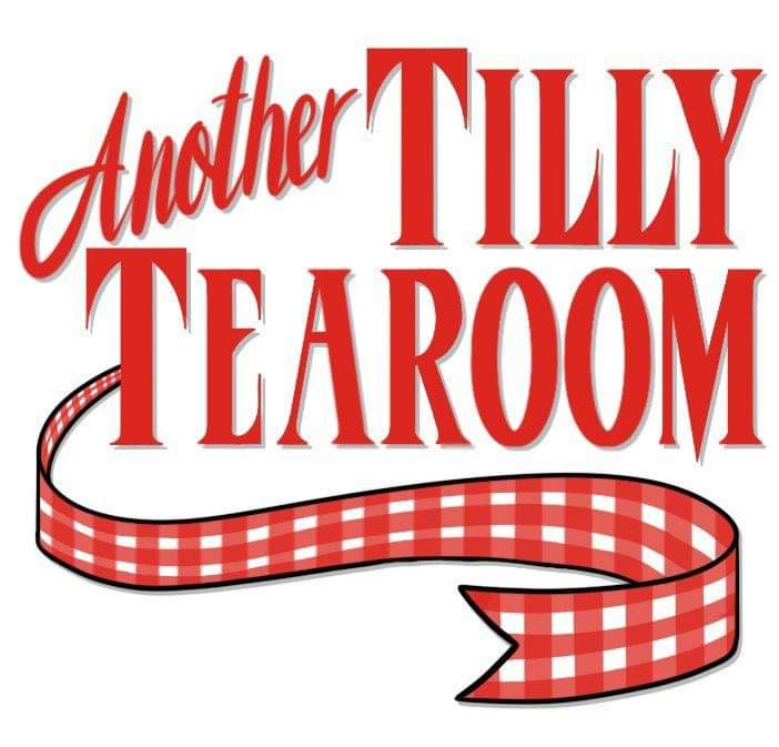 Red writing with ribbon - Another Tilly Tearoom