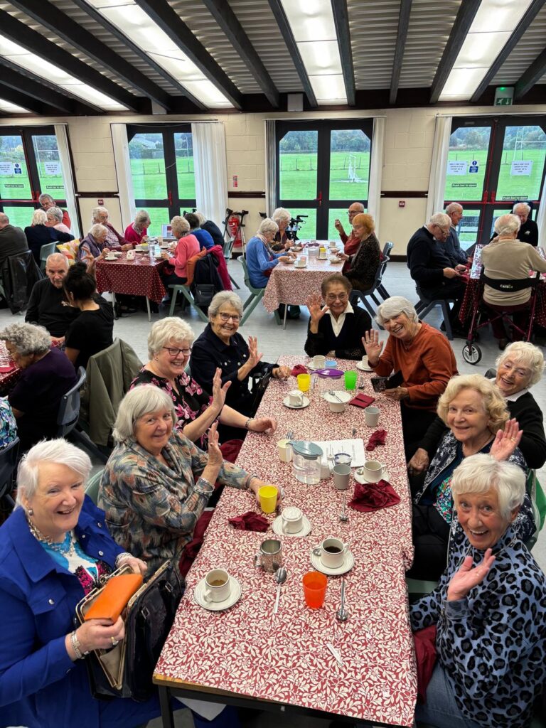 Group enjoying lunch